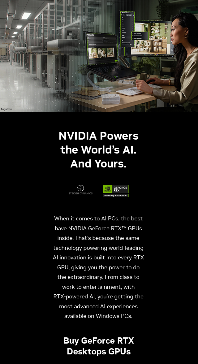NVIDIA GeForce RTX AI PCs | STEIGER DYNAMICS